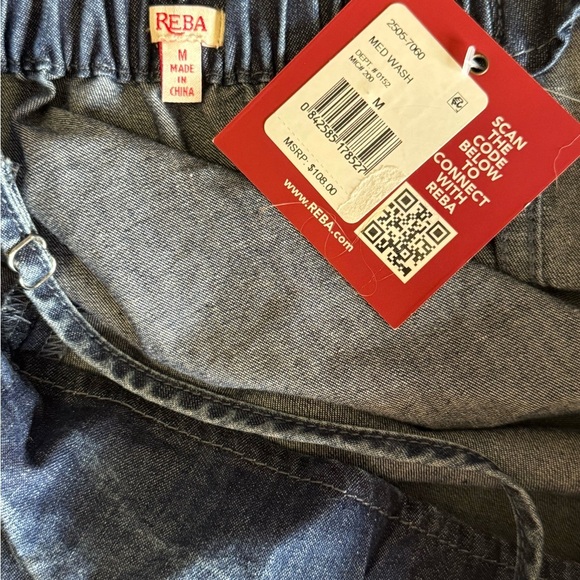 Reba
Leona Denim Square Neck Sleeveless Maxi A-Line Dress Size M - Picture 7 of 9